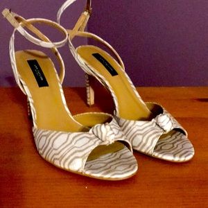 Two toned high heeled sandals